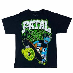 Fatal "Shred Till I'm Dead" Skater T-Shirt Size L